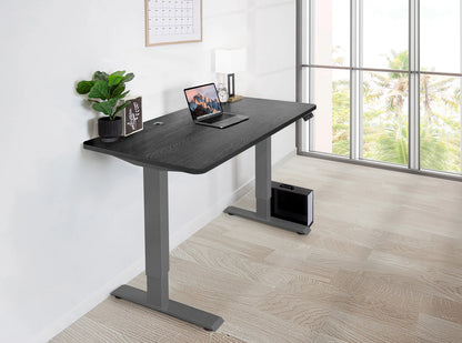 Home Office Black Oak Standing Desk