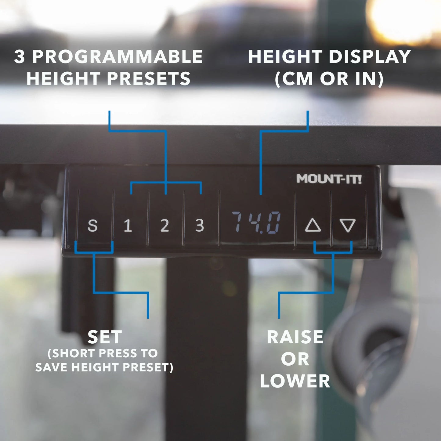 Large Height Adjustable Corner Sit-Stand Desk