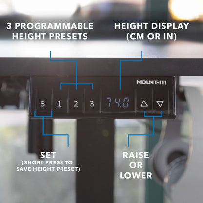 L-Shaped Electric Height Adjustable Sit-Stand Desk