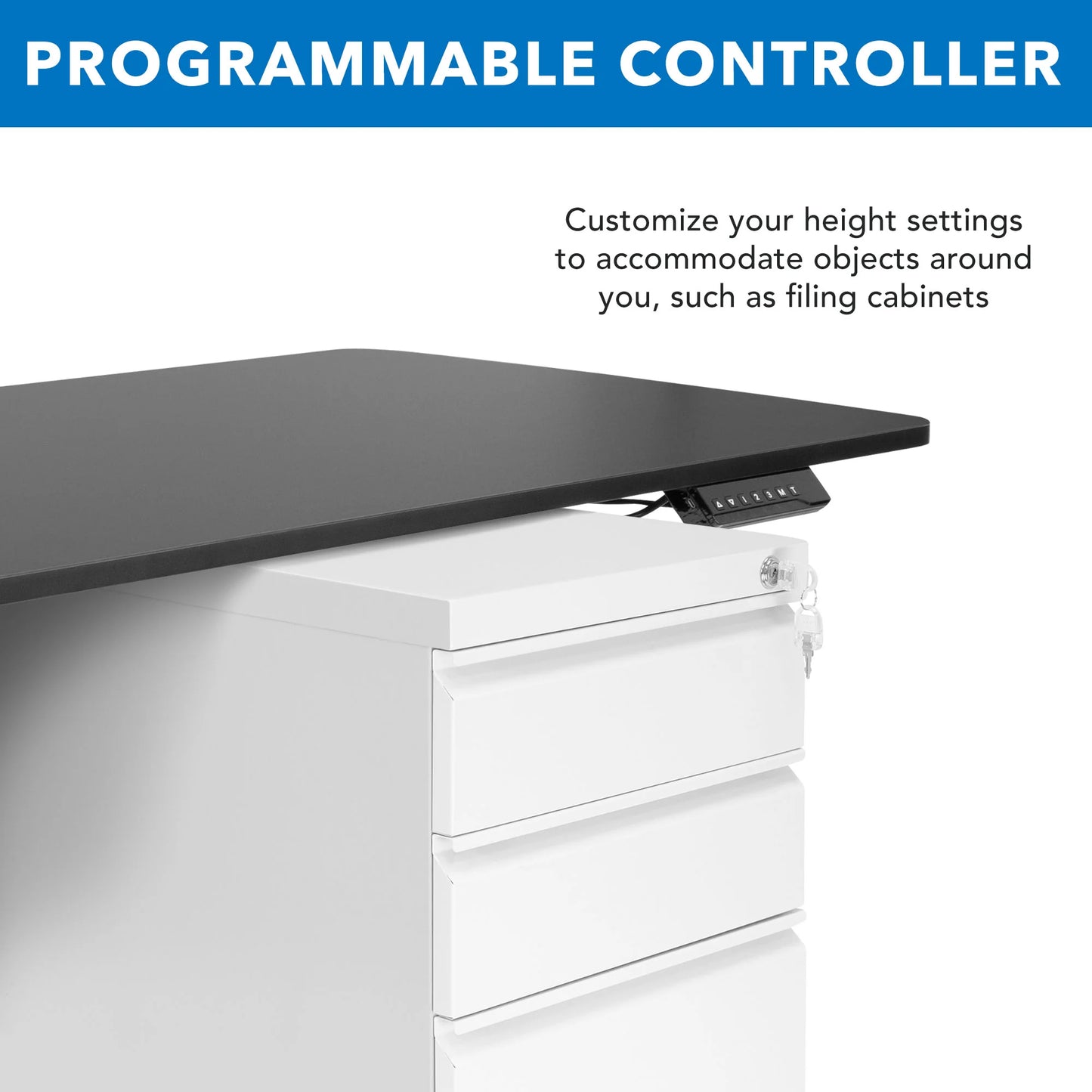 Electric Standing Desk with Memory Control Panel