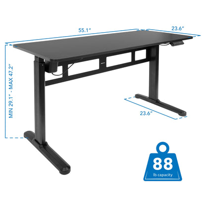 Electric Standing Desk with Memory Control Panel